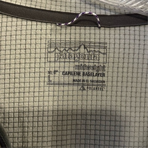 Patagonia Men's Gray 1/4-Zip Pullover Baselayer Top Size L - Picture 6 of 10